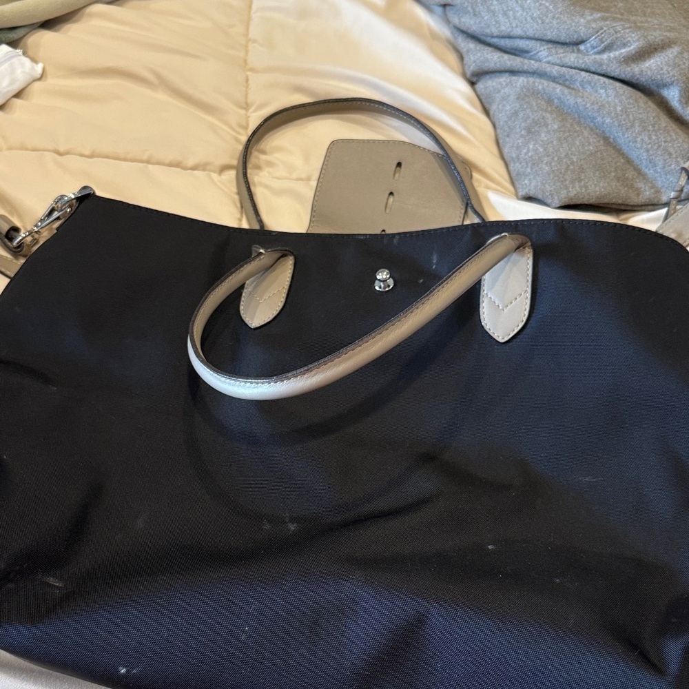 Chic Black and Gray Women's Tote Bag